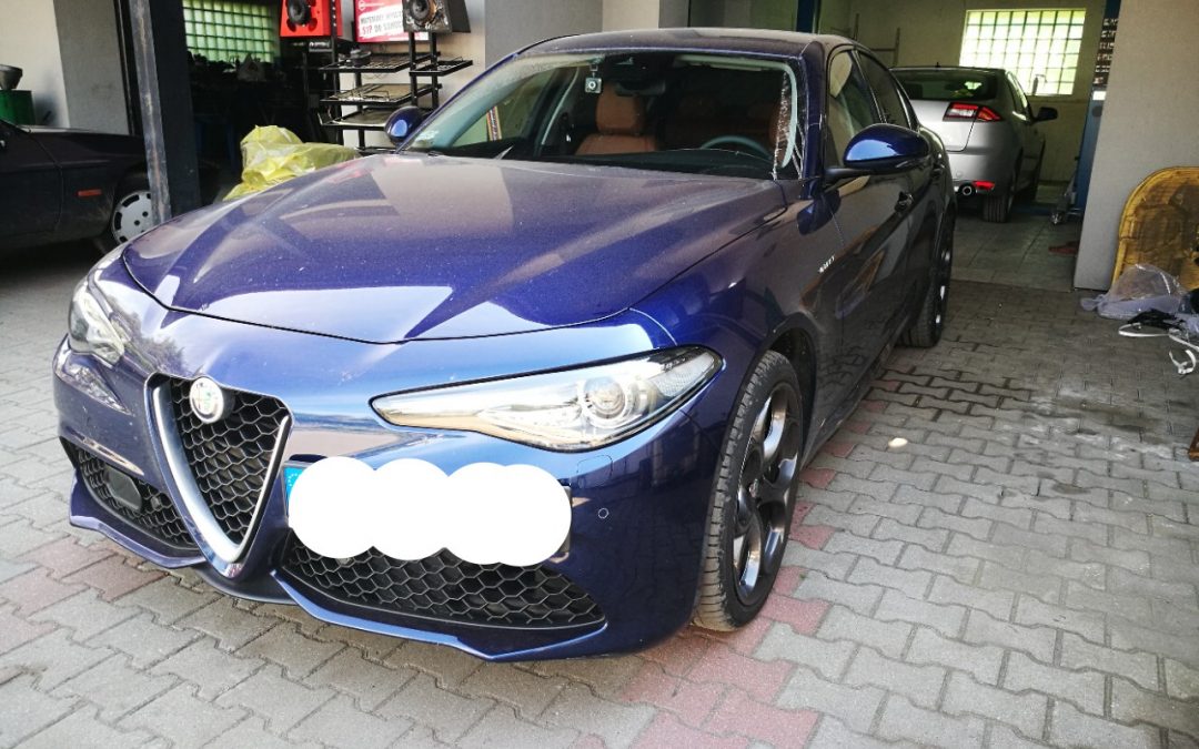 Alfa Giulia wyciszenie podłogi bagażnika
